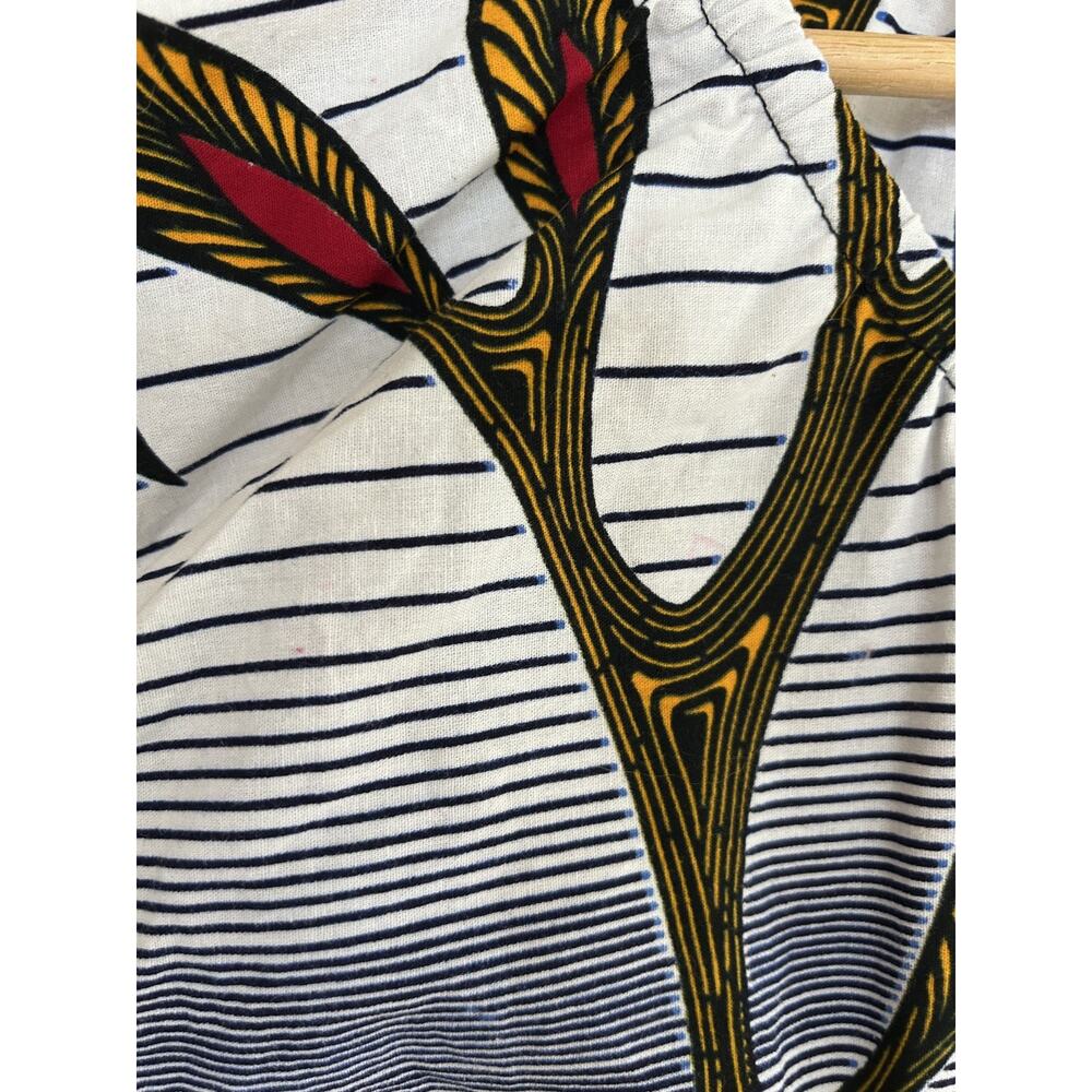 Francis + Benedict Artisan Cotton Maxi Dress Made in Togo S/M - Picture 5 of 13